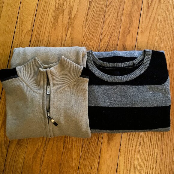 Bundle of Vintage Cotton, Wool Blend Pullover Sweaters, L. Excellent Concition. - Picture 1 of 16